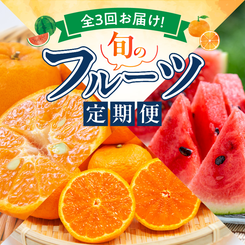 【定期便 全3回】紀州和歌山産旬のフルーツ定期便（ポンカン、なつみ、スイカ）_G60-T62