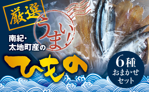 厳選干物 6種セット 創業80年！地元で愛される人気の干物 Bセット（アジ開き×2枚、カマス開き×2枚、サンマ開き×2枚、タチウオみりん干し×100g、マグロみりん干し×100g、スルメ） 干物 ひもの 干物セット
