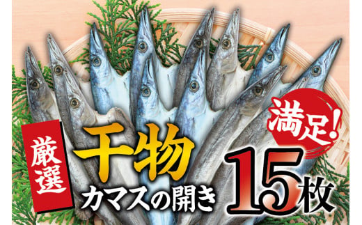 干物セット 満足の内容量！ カマスの開き15枚セット ／ 干物 ひもの カマス 家庭用 定番
