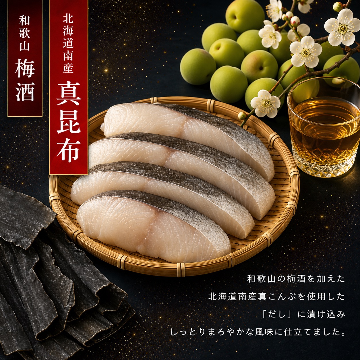 和歌山魚鶴仕込みのだし漬け天然銀だら切身20切（真空パック入）　約1.8kg  小分け / 銀鱈 だし 魚 切り身 切身 魚 海鮮 焼き魚 ご飯のおとも おかず【uot850A】