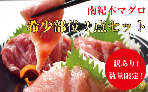 【訳あり】本マグロ希少部位三点セット約600g 本鮪 本まぐろ