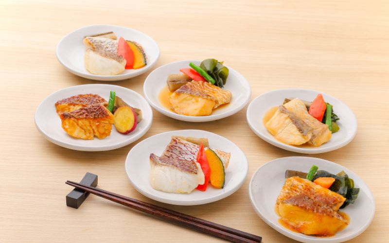 レンジで簡単！近大生まれマダイ惣菜詰合せ（12食）レンチン 調理簡単 惣菜 そうざい 料理 魚 焼き魚 セット マダイ 真鯛 近大 アーマリン 【akd012B】