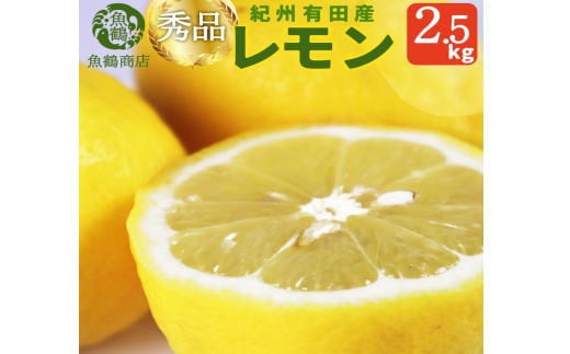 秀品　紀州有田産レモン　2.5kg【予約】※2027年3月上旬頃～3月下旬頃に順次発送予定(お届け日指定不可) レモン れもん 果物 柑橘【uot776A】