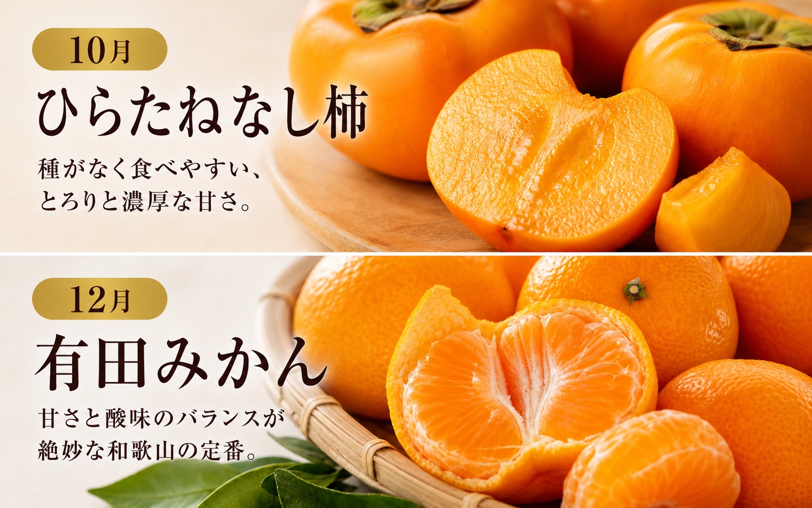 【発送月固定定期便】紀州和歌山産旬のフルーツセット(不知火・清見・スイカ・桃・柿・みかん)全6回 【tkb454】