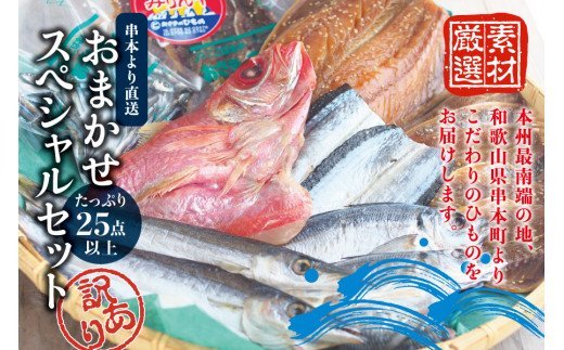 【訳あり干物】たっぷり25点以上！おざきのひもの「おまかせスペシャルセット」【ご好評につき再販決定】【冷凍】 わけあり 訳アリ お取り寄せ 特産品 ひもの 干物 干物セット 支援 支援品
