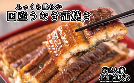 【国産 大型サイズ】ふっくら柔らか国産うなぎ蒲焼き 約２人前 化粧箱入  うなぎ 国産 特大【uot714B】