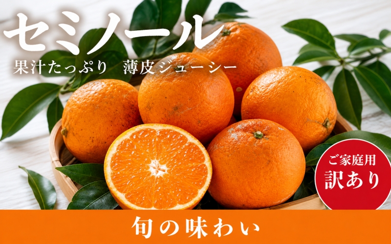 【ご家庭用訳あり】ジューシー柑橘　セミノールオレンジ　5kg【5月上旬～5月下旬に順次発送予定】【uot870A】