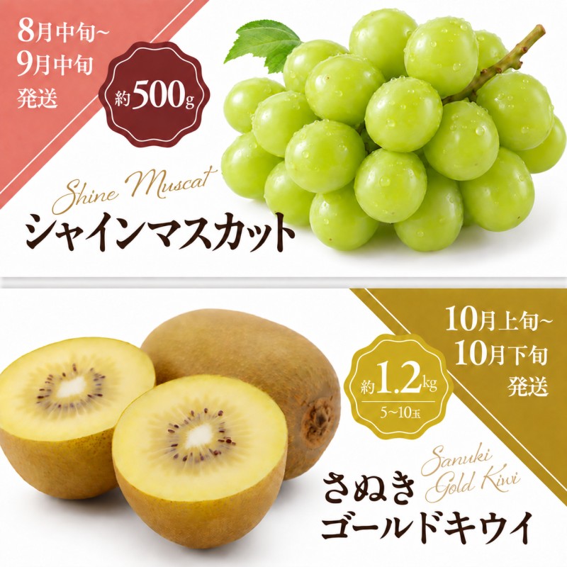 少しがうれしい讃岐のフルーツ定期便（全8回）【香緑キウイ】【さぬきひめ苺】【デコポン】【なつたより(びわ)】【シャインマスカット】【さぬきゴールドキウイ】【さぬきキウイっこ】【小原紅早生みかん】 46312746