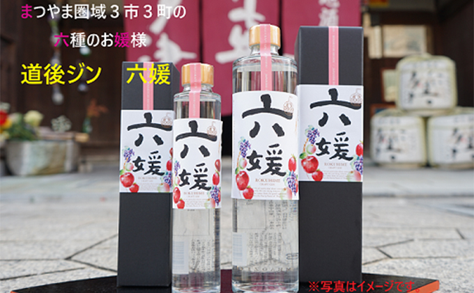 水口酒造 道後ジン「六媛」500ml　クラフトジン スピリッツ 愛媛 お酒 晩酌 家飲み 宅飲み 愛媛県産素材 ボタニカル フレッシュ 華やかな香り 香ばしい香り キレ のかな甘み 