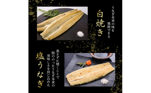 四万十うなぎ 白焼き 蒲焼き 味くらべ 4尾セット（約480g） 国産 ／Esu-A119 