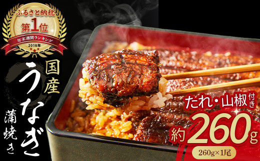 うなぎ蒲焼き【260g x 1本】 Esu-40