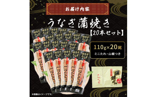 四万十うなぎ 蒲焼き 20尾セット 国産 ／Esu-A118
