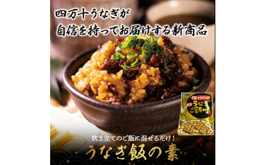 四万十うなぎ 蒲焼きカット4袋とうなぎご飯の素セット 国産 ／Esu-A114 
