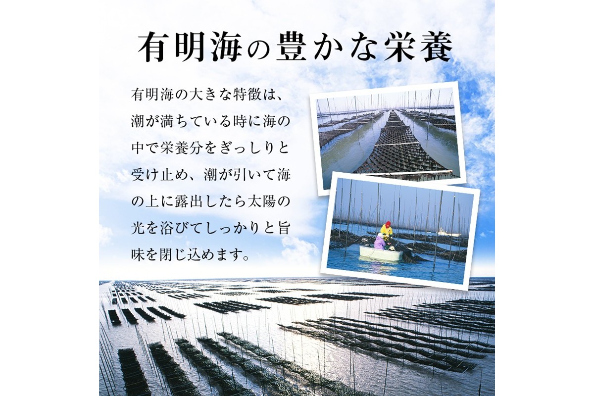 【A5-518】有明海産 味海苔 10切100枚 4本セット 合計400枚【福岡有明のり】