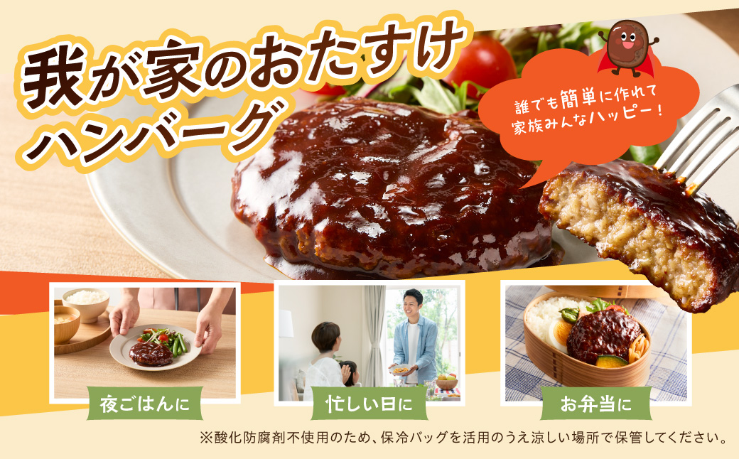 【A-848】鉄板焼ハンバーグ デミソース 10個