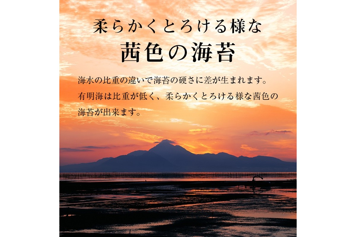 【A5-518】有明海産 味海苔 10切100枚 4本セット 合計400枚【福岡有明のり】