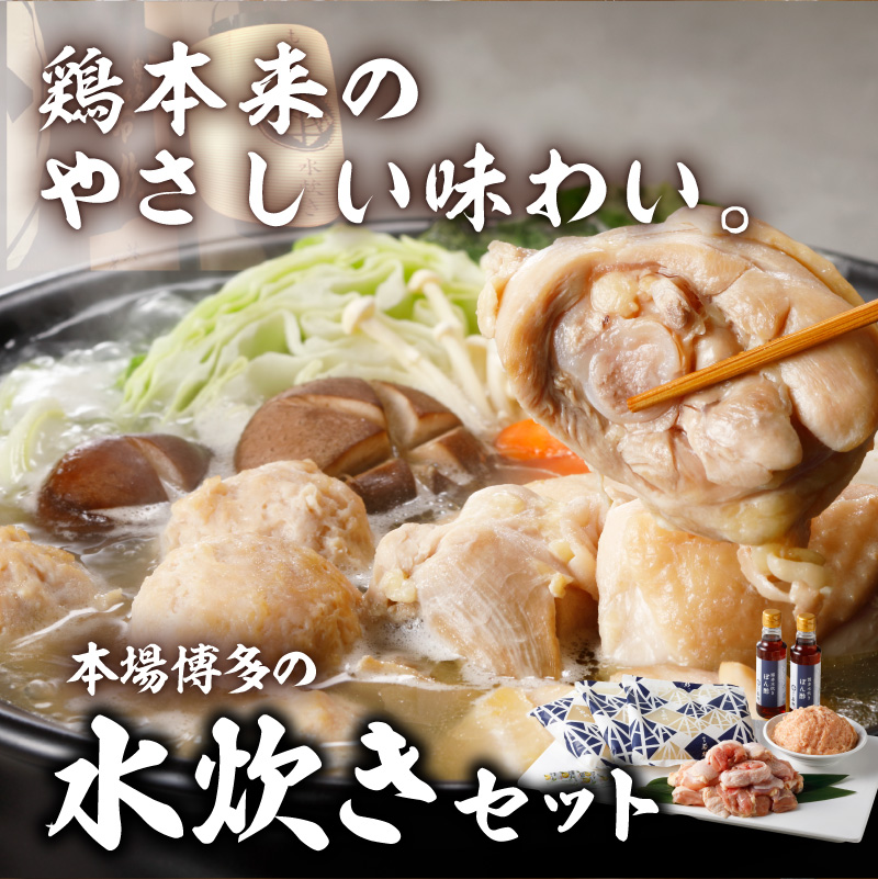 博多若杉もつ鍋＋水炊きセット(各4-5人前)【024-0018】