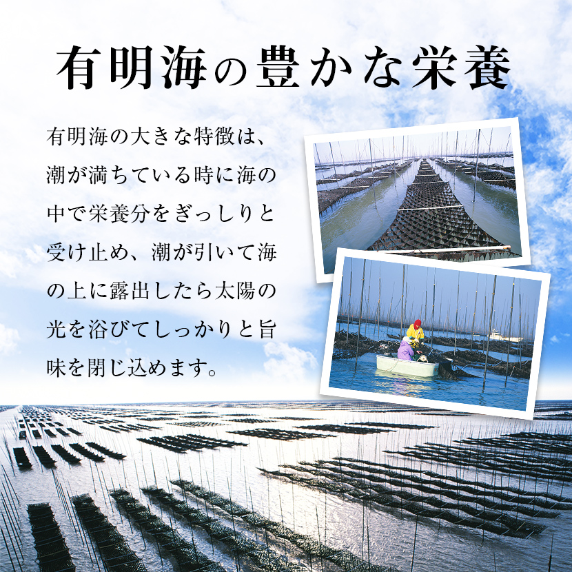 【福岡有明のり】有明海産　味海苔　10切100枚　4本セット 合計400枚【015-0018】