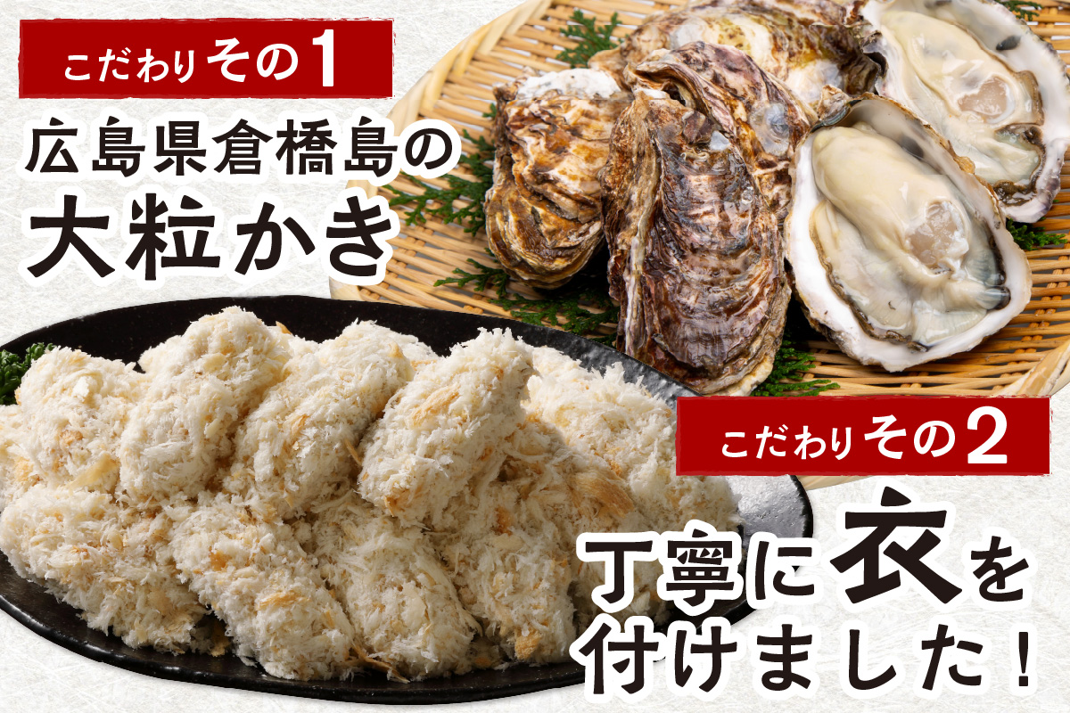 サクサクッ!　国産大粒カキフライ20粒 カキフライ カキ かき  牡蠣 魚貝類 貝 海鮮【001-0066】