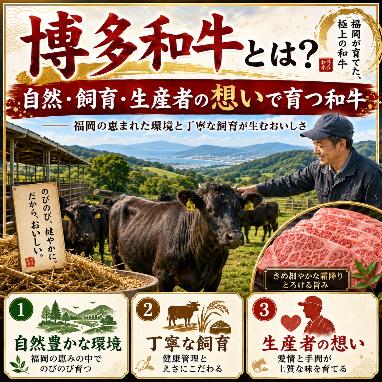 【A4～A5】博多和牛しゃぶしゃぶすき焼き用（肩ロース）750g (250g×3p) | 牛肉 ブランド牛 国産 和牛 福岡 博多 すき焼き しゃぶしゃぶ CP056c