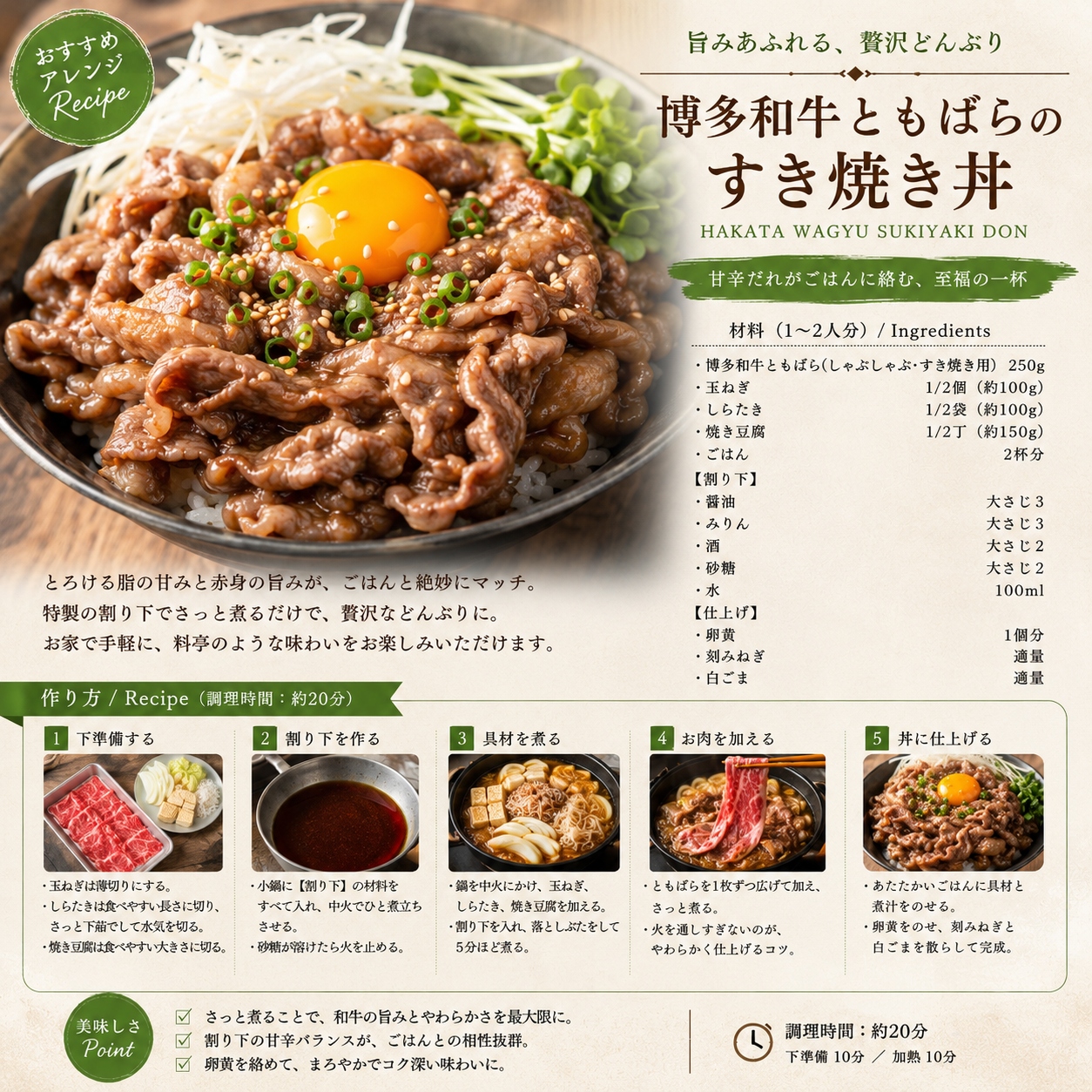 訳あり！この味プレミアム！【A4～A5】博多和牛ともばらしゃぶしゃぶすき焼き用 500g(250g×2p) | 牛肉 ブランド牛 国産 和牛 福岡 博多 すき焼き しゃぶしゃぶ CP059b
