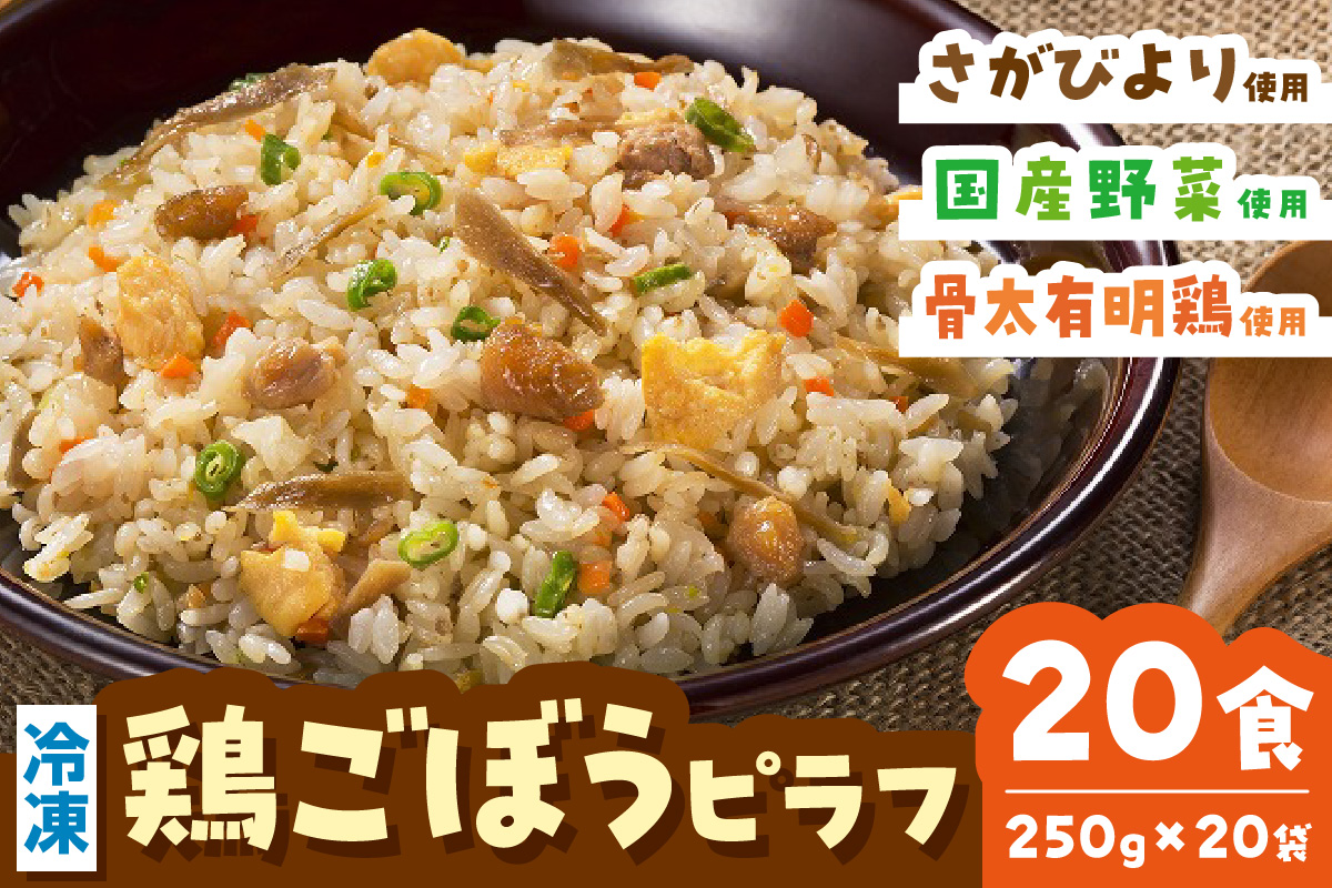 JAさがオリジナル鶏ごぼうピラフ250g×10袋×2箱 173-G333