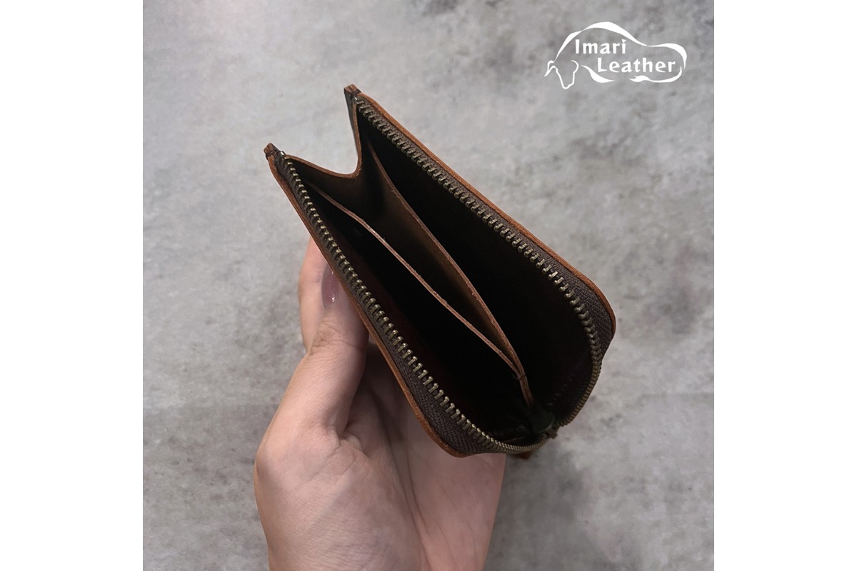 【伊万里レザー】ミニ財布【職人手縫い】 115-N0286