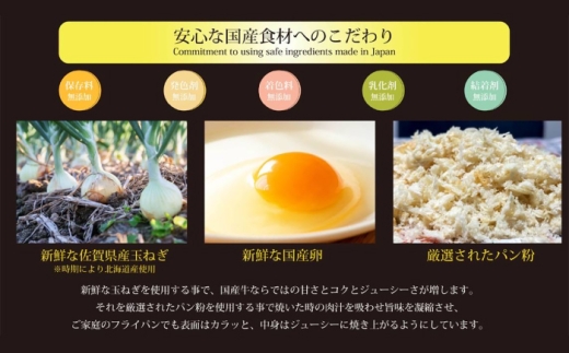 おやじのつくったハンバーグ 200g×5個 佐賀牛 ハンバーグ 吉野ヶ里町 / 雄勝 [FDW002]