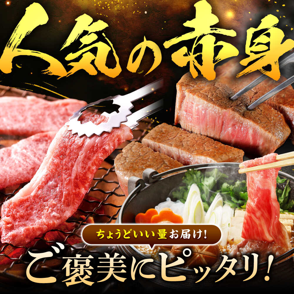 【全6回定期便】佐賀牛 赤身 お一人様ご褒美定期便 計1.4kg（ヒレステーキ・モモスライス・モモ焼肉）吉野ヶ里町/やま田商店 [FCH029]