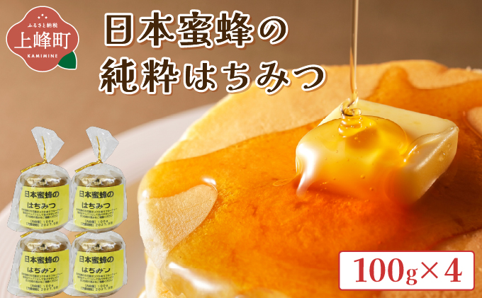 日本蜜蜂の純粋はちみつ 100g×4 C-694-HB