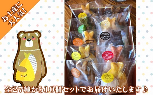 「アジフライの聖地　松浦」お菓子なアジフライ10個( ドーナツ お菓子 カラフル アジフライの聖地 チョコレート )【104-0004】