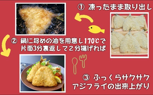 「アジフライの聖地 松浦」体脂肪率10%以上!養殖真あじのふっくらサクサク大判アジフライ開き( あじ アジ 鯵 聖地 アジフライ フライ 揚げ物 お弁当 おつまみ お惣菜 簡単 おかず )【B4-138】
