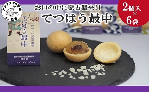 うまさ炸裂!!お口の中に蒙古襲来!!てつはう最中2個入り×6【105-0003】