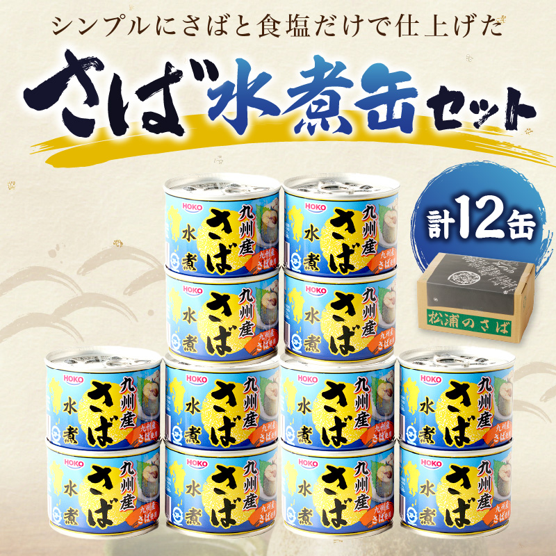 さば水煮缶セット(12缶)( さば サバ 鯖 さば缶 サバ缶 非常食 保存食 簡単調理 )【008-0017】