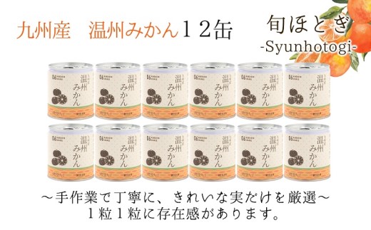 缶詰工場直送 特選果実「旬ほとぎ」温州みかん 12缶 ( みかん ミカン 温州みかん 缶詰 みかん缶 シラップ漬け ) 【165-0002】