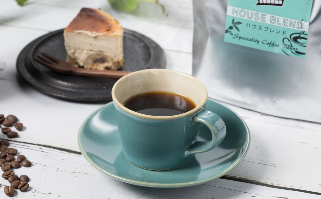 自家焙煎珈琲ハウスブレンド 1kg(豆) コーヒー 珈琲 コーヒー豆 レギュラーコーヒー 癒し