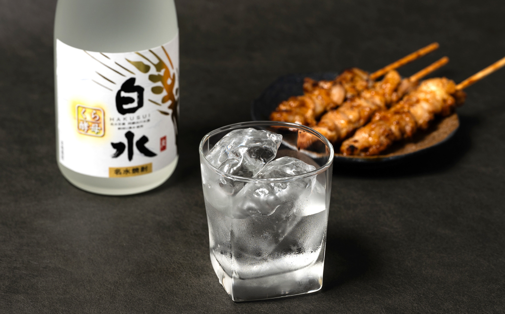 八代不知火蔵 白水 蔵酵母 720ml 1本 麦焼酎 むぎ焼酎 焼酎 はくすい 酒 本格焼酎 乙類 25度 蒸留酒 独自の酵母