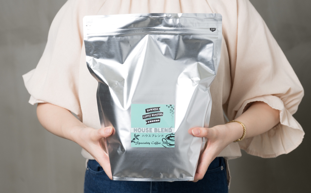 自家焙煎珈琲ハウスブレンド 1kg(豆) コーヒー 珈琲 コーヒー豆 レギュラーコーヒー 癒し