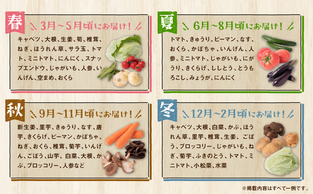 【定期便3回】【2ヶ月に1回お届け】八代市産！旬の農産物詰合せ 復興 福袋 7品以上 野菜 果実 果物 やさい くだもの フルーツ 合計7品目以上 セット 季節の野菜 季節の果実 春 夏 秋 冬 旬 おまかせ 定期 国産 熊本県 八代市