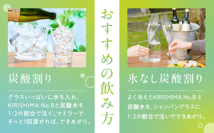【霧島酒造】KIRISHIMA No.8(25度)900ml×2本 ≪みやこんじょ特急便≫_11-0703