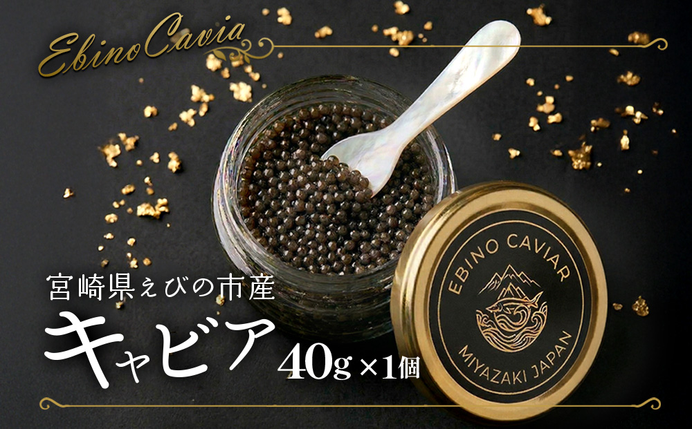 【ふるさと納税】キャビア 国産 40g 冷凍 宮崎県 えびの市産