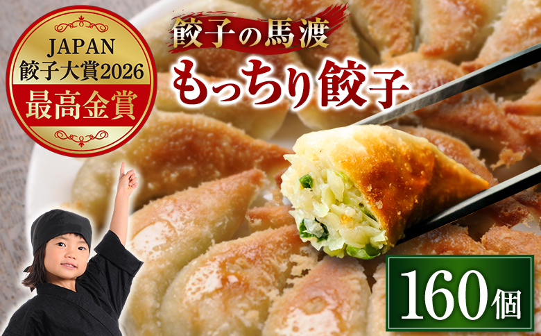 馬渡のもっちり 餃子 国産 小分け (40個×4パック) 肉 惣菜 人気 おすすめ 簡単 グルメ 冷凍 豚肉 野菜 加工品