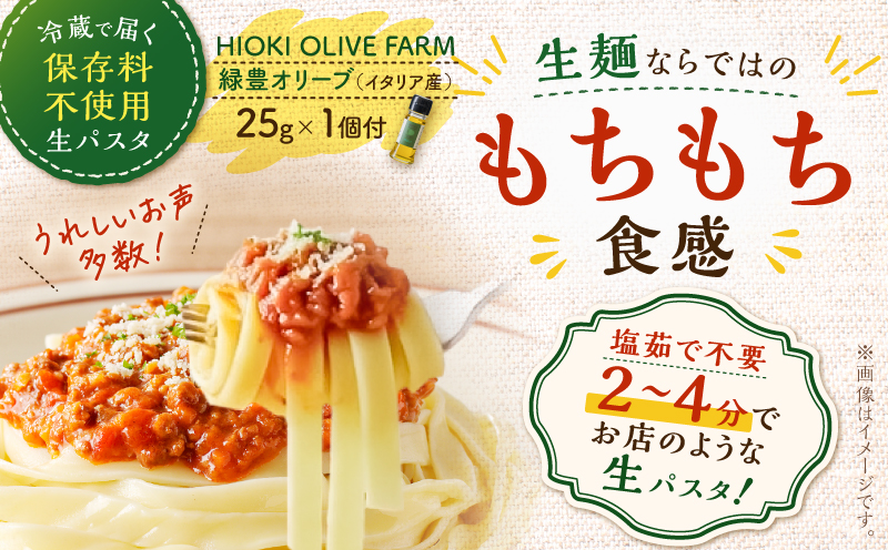 生フェットチーネ 130g×10個 本格オリーブオイル1個付き　K036-014_01