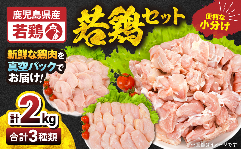 【10/1(木)より寄附金額改定予定】2647 若鶏2kgセット　KN105-001-01