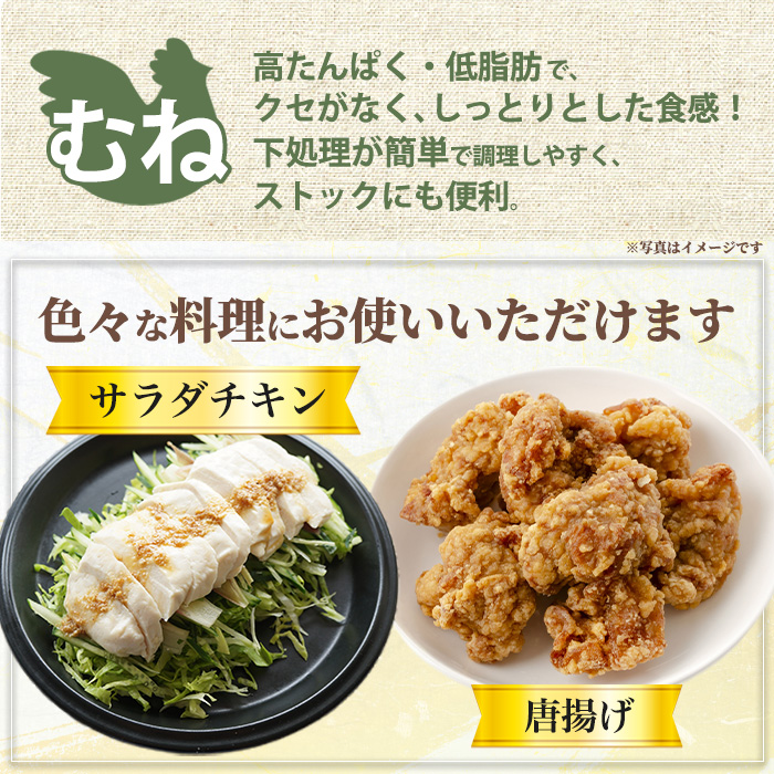 No.1358-C 鹿児島県産若鶏むね肉(計約6kg・500g×12P) 国産 九州産 鹿児島県産 鶏肉 若鶏 むね肉 小分け 肉 冷凍 おかず お弁当 おつまみ 唐揚げ サラダチキン 【南九フーズ】