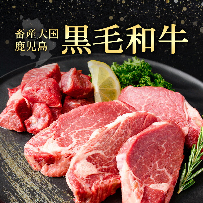 No.546 鹿児島県産黒毛和牛ヒレステーキ2種盛り(計440g・220g×2P)国産 九州産 牛肉 黒毛和牛 和牛 国産牛 ヒレ ステーキ 冷凍【LRプラスK】
